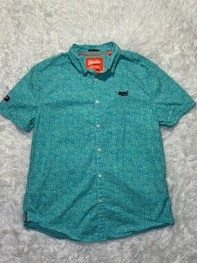 SuperDry T Shirt Mens XL(Runs Like A Med) Short Sleeve 100% Cotton